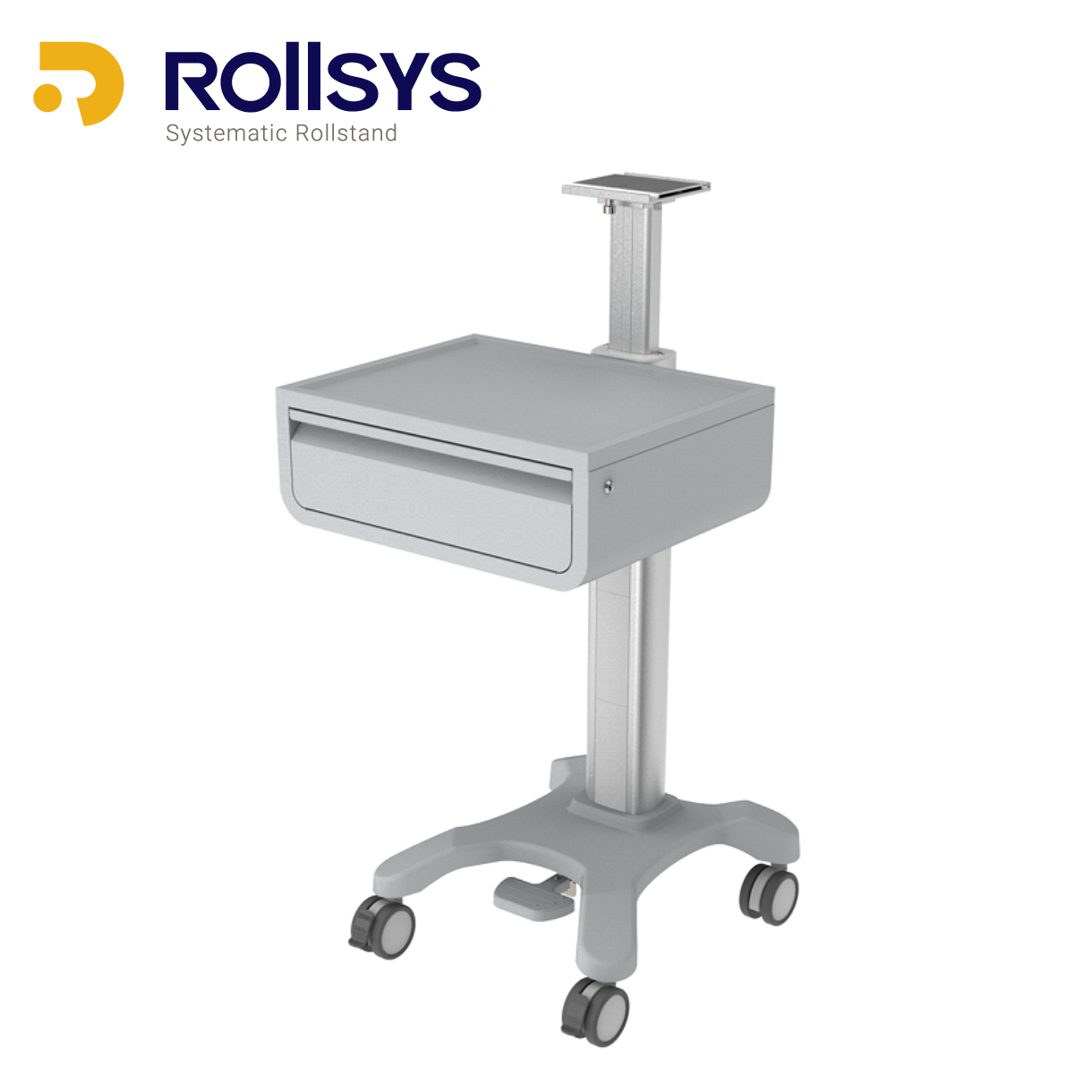 Fixed Angle Medical Roll Stand with Drawer, IMS-013T - Better ...